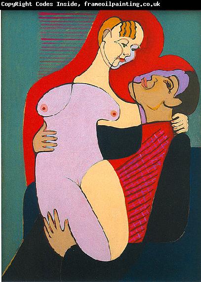 Ernst Ludwig Kirchner Great Lovers ( Mr and Miss Hembus)